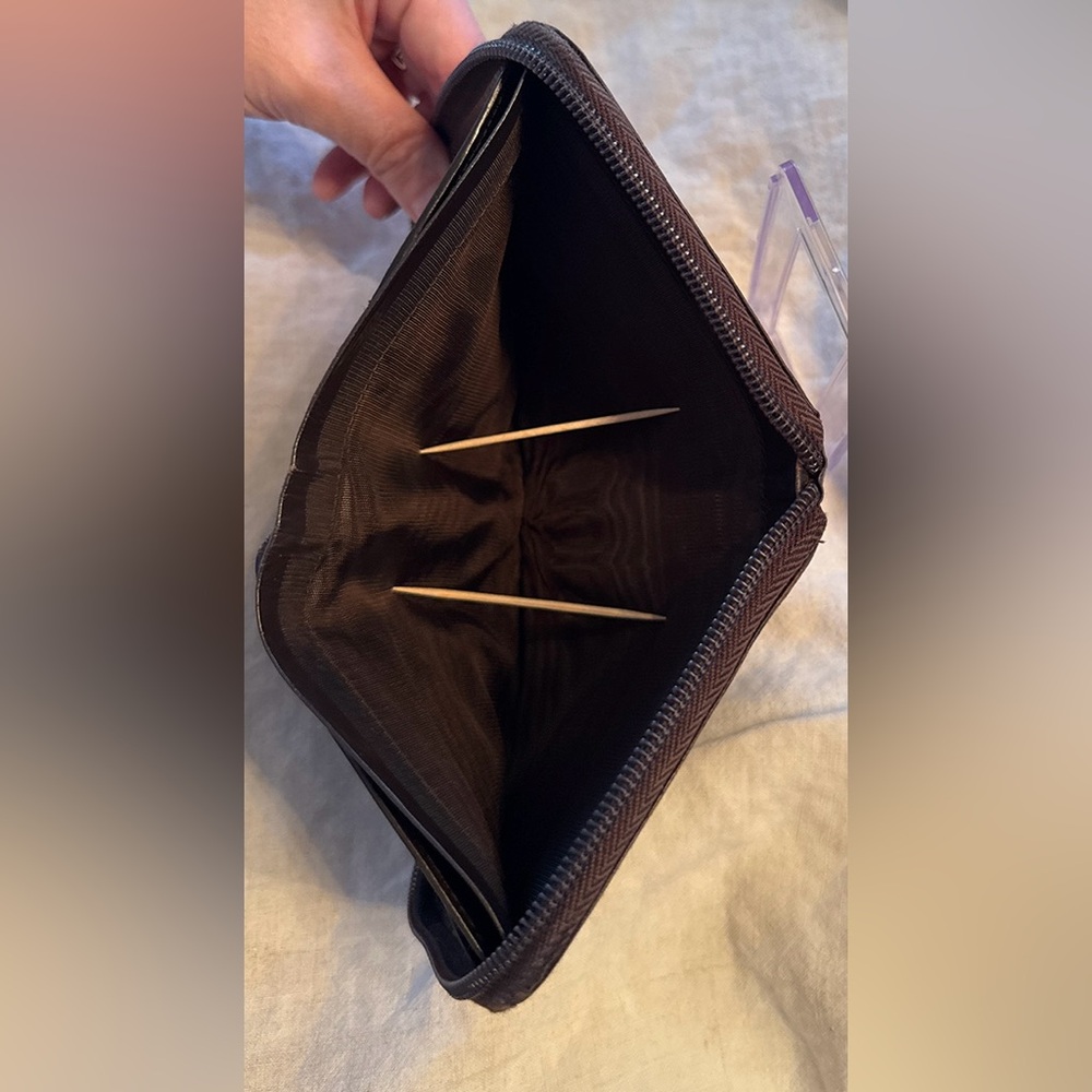 Prada Brown Leather Zip Around Wallet - Picture 12 of 16